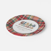 Junggeselinnen-Abschied Kariert Girls Wochenende R Pappteller (Schrägansicht)