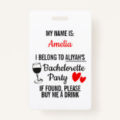 Junggeselinnen-Abschied Lanyard Funny "Buy Me a Dr Ausweis (Vorderseite)