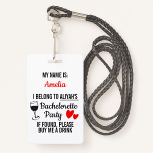 Junggeselinnen-Abschied Lanyard Funny "Buy Me a Dr Ausweis
