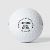 Junggeselinnen-Abschied Letzter Schwung vor dem Ri Golfball (Vorderseite)