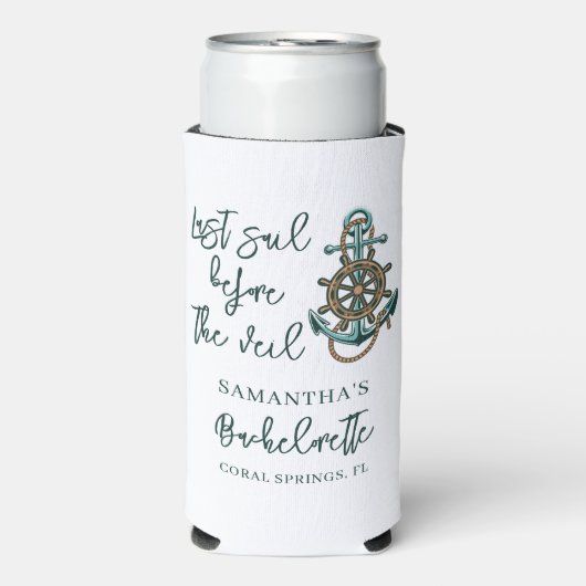 Junggeselinnen-Abschied Letztes Segel vor dem Schl Selters Dosenkühler (Seltzer Vorderseite)