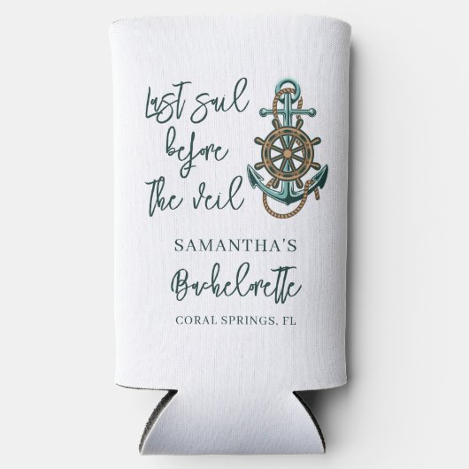 Junggeselinnen-Abschied Letztes Segel vor dem Schl Selters Dosenkühler (Vorderseite)