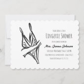 Junggeselinnen-Abschied Lingerie Brautparty Lace Einladung (Vorderseite)