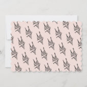 Junggeselinnen-Abschied Lingerie Brautparty Pink Einladung (Rückseite)