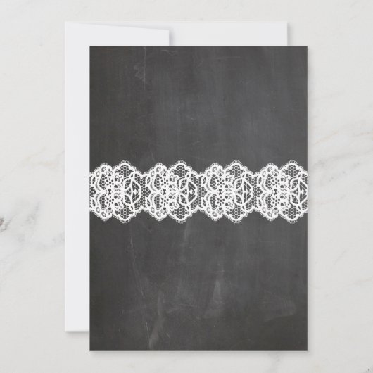 Junggeselinnen-Abschied Lingerie Shower Bridal Ein Einladung (Rückseite)