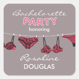 Junggeselinnen-Abschied Lingerie Sticker