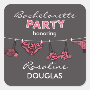 Junggeselinnen-Abschied Lingerie Sticker