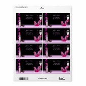 Junggeselinnen-Abschied Lipstick Pink Schuhe Champ (Vorne)