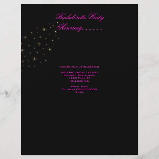 Junggeselinnen-Abschied Lipstick Pink Schuhe Champ (Rückseite)