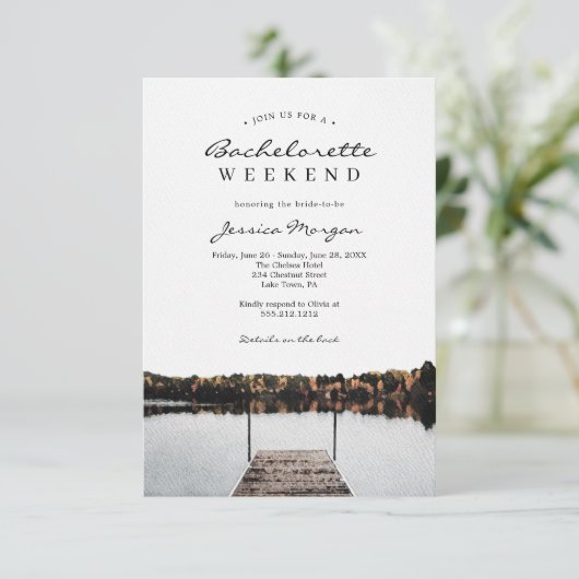 Junggeselinnen-Abschied Locarno Einladung (Stehend Vorderseite)