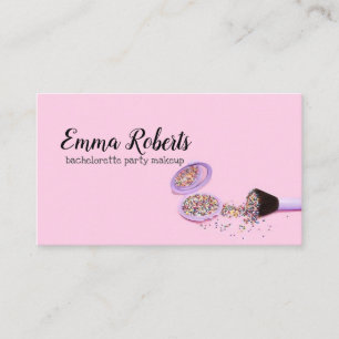 Junggeselinnen-Abschied Makeup Business Card Visitenkarte