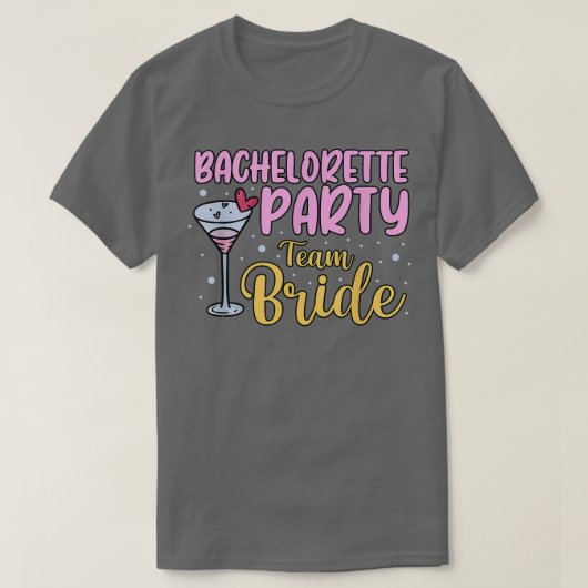 Junggeselinnen-Abschied-Mannschaftsbriege T-Shirt (Design vorne)