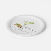 Junggeselinnen-Abschied Margaritas & Tacos Pappteller (Schrägansicht)