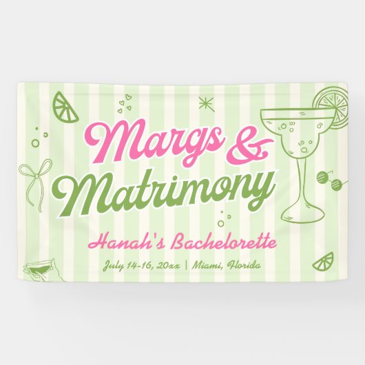 Junggeselinnen-Abschied Margs and Matrimony Willko Banner (Horizontal)