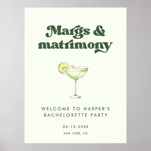 Junggeselinnen-Abschied Margs and Matrimony Willko Poster (Vorne)