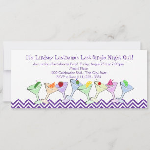 Junggeselinnen-Abschied, Martini-Parade Einladung