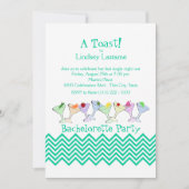 Junggeselinnen-Abschied, Martini-Parade Einladung (Vorderseite)