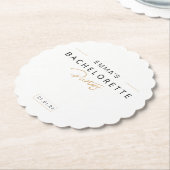 Junggeselinnen-Abschied | Minimalistisch Bridesmai Untersetzer (angewinkelt)