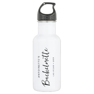 Junggeselinnen-Abschied Minimalistisch Script Brid Edelstahlflasche
