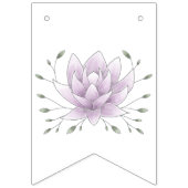 Junggeselinnen-Abschied Miss an Mrs. Pink Lotus Wimpelkette (Zweite Fahne)