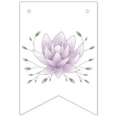 Junggeselinnen-Abschied Miss an Mrs. Pink Lotus Wimpelkette (Erste Fahne)