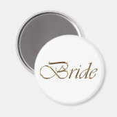 Junggeselinnen-Abschied mit Goldschrift Magnet (Vorderseite/Rückseite)