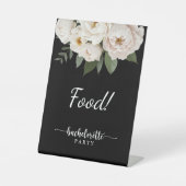 Junggeselinnen-Abschied mit schwarzem und weißem B Sockelschild (Vorderseite)