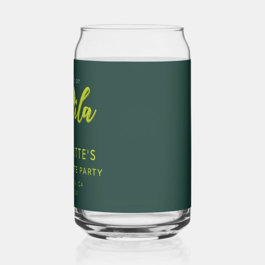 Junggeselinnen-Abschied mit Tequila Keepake Dosenglas (Links)