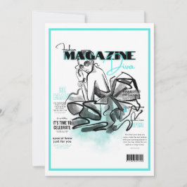 Junggeselinnen-Abschied Mode Diva Magazin Einladung