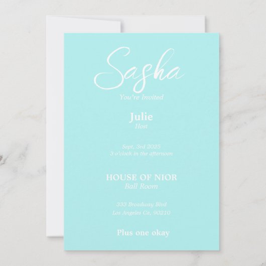 Junggeselinnen-Abschied Mode Diva Magazin Einladung (Rückseite)