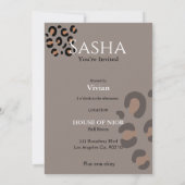 Junggeselinnen-Abschied Mode Diva Magazin Einladung (Rückseite)