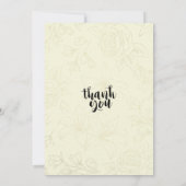 Junggeselinnen-Abschied Moderne Goldene Rose Burgu Einladung (Rückseite)