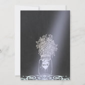 Junggeselinnen-Abschied | Moonlight Mason Jar Einladung (Rückseite)