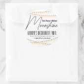Junggeselinnen-Abschied Moonshine Gevor-Label Runder Aufkleber (Tasche)