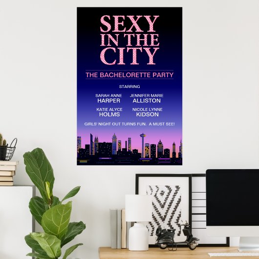 Junggeselinnen-Abschied Movie Poster (Heimbüro)