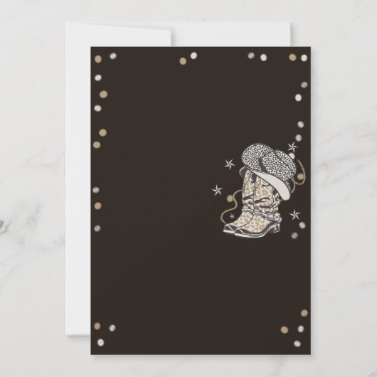 Junggeselinnen-Abschied Nash Bash Custom Einladung (Rückseite)