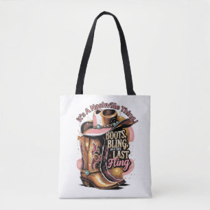 Junggeselinnen-Abschied Nashville -"Stiefel, Bling Tasche