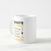 Junggeselinnen-Abschied Naughty Games Checklist Br Kaffeetasse (Vorderseite Links)