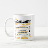 Junggeselinnen-Abschied Naughty Games Checklist Br Kaffeetasse (Links)
