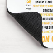 Junggeselinnen-Abschied Naughty Games Checklist Br Mousepad (Ecke)