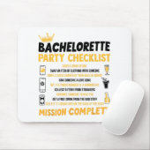 Junggeselinnen-Abschied Naughty Games Checklist Br Mousepad (Mit Mouse)