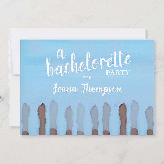 Junggeselinnen-Abschied Niedlicher Wellness-Center Einladung (Vorderseite)