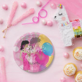 Junggeselinnen-Abschied - Party Girl Pink Pappteller (Party)