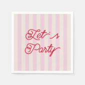 Junggeselinnen-Abschied Party Serviette (Vorderseite)