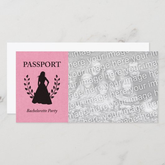 Junggeselinnen-Abschied Pass (Vorne/Hinten)