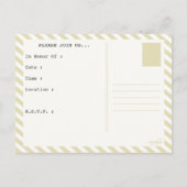 Junggeselinnen-Abschied Pass Einladungspostkarte (Rückseite)