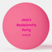 Junggeselinnen-Abschied Ping Pong Balls Tischtennisball (Vorderseite)