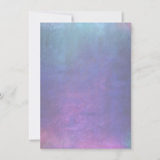 Junggeselinnen-Abschied Pink Aquatic Pasta Wasserf Einladung (Rückseite)