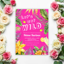 Junggeselinnen-Abschied Pink Girly Fun Tropical