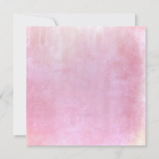 Junggeselinnen-Abschied Pink Powder Pastel Wasserf Einladung (Rückseite)